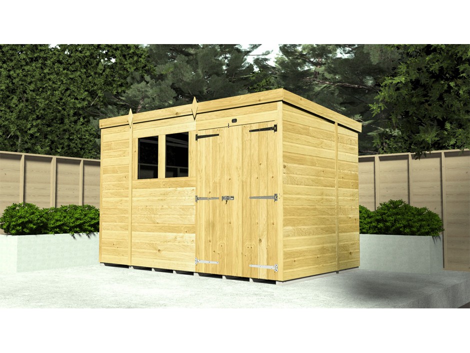 14ft x 5ft Pent Shed