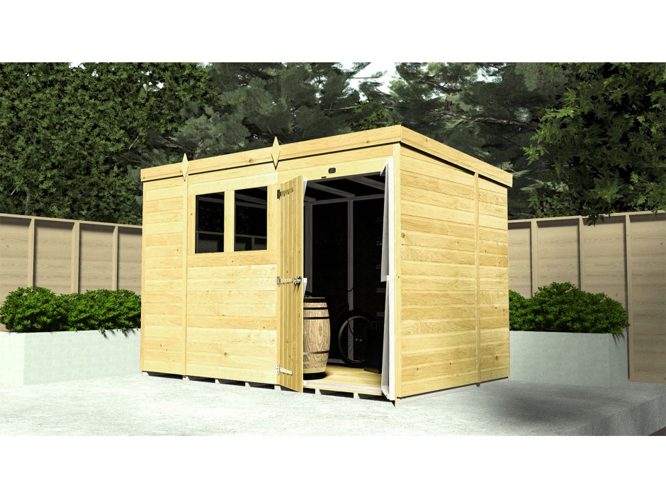 14ft x 5ft Pent Shed