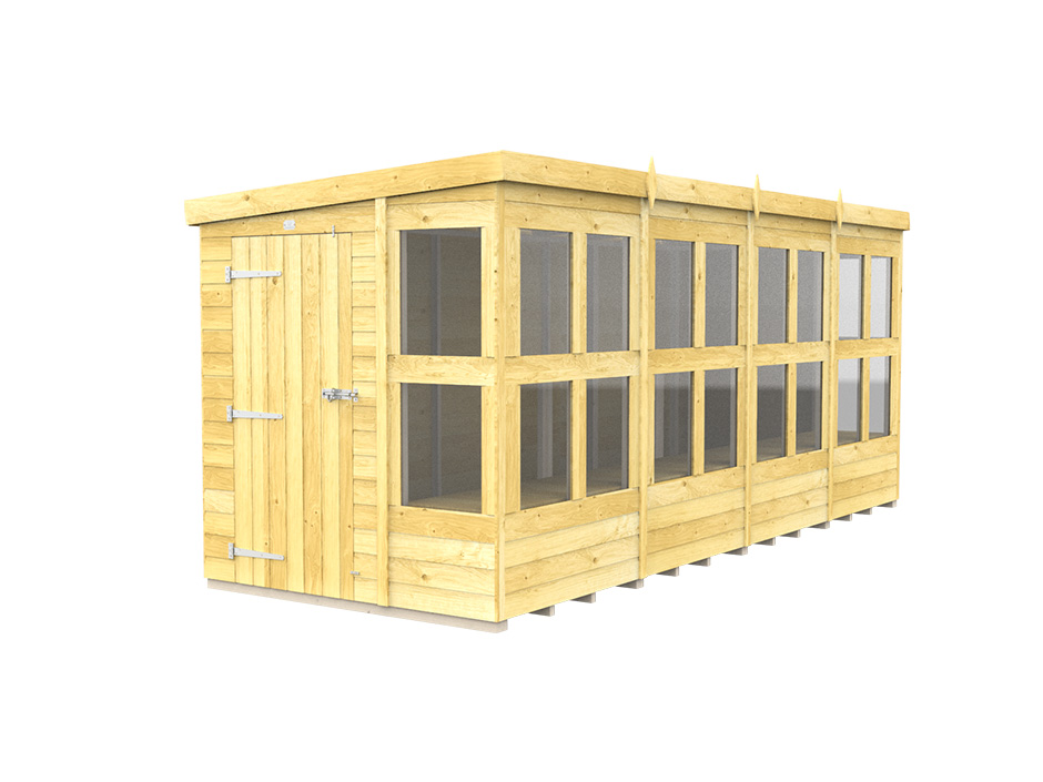 16ft x 6ft Pent Potting Shed