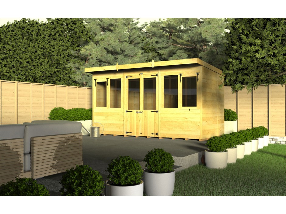 10ft x 8ft Pent Summer House